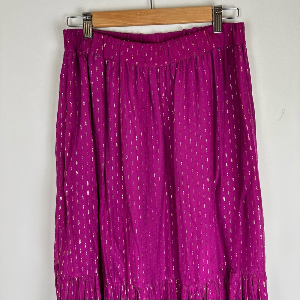 Generation Love Peggy Lurex Silk Blouse and Skirt Matching Set - Picture 10 of 16